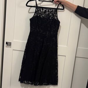 Nanette Lepore Black Lace Mini Dress